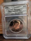 1965 Kennedy Half Dollar 40% Silver Ruthenium & Gold ICG Genuine 1 of 1000