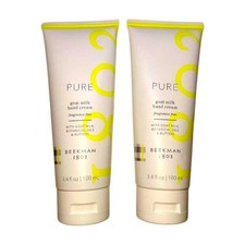 Lot of 2 Beekman 1802 "Pure Fragrance Free" Goat Milk Hand Cream 3.4 oz Sealed
