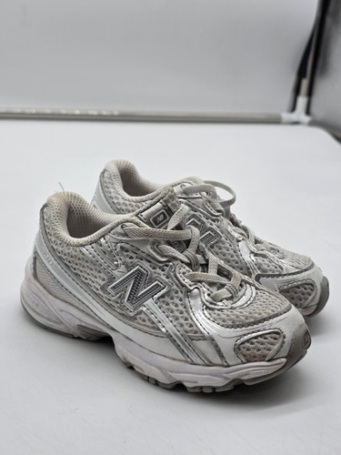 New Balance Shoes toddler 10 Gray Silver740 Bungee Lace Mesh Running Sneakers