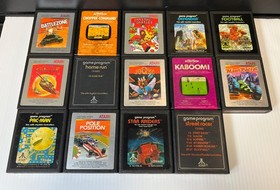 14 Atari 2600 Games With Display Case-classic games preowned bundle PAC-MAN
