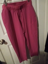 Mandala Scrub Pants Med Petite Pink Womens