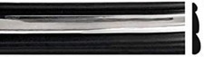 92-96 Ford Pickup Truck Side Body Trim Molding Black & Chrome F150 F250 Bronco