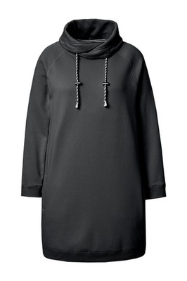 Ulla Popken Damen große Größen Sweatkleid Stehkragen Langarm Taschen 825247