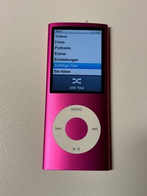 Apple iPod nano 4. Generation 4g rosa pink  (8GB) A1285 sehr guter Zustand