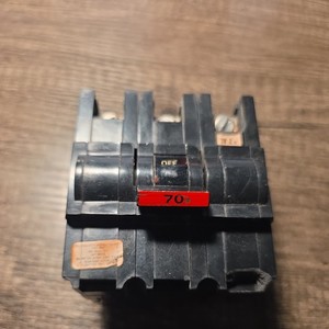 Federal Pacific 70 Amp 3 Pole NA Circuit Breaker FPE 240V 70A 3P Stab-Lok NA370