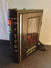 🔥VINTAGE General Electric GE 3-5303A Mini Cassette Tape Recorder Player Works! 