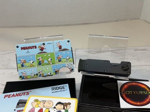 RIDGE WALLET | PRE-OWNED/RECONDITIONED | PEANUTS w/CLIP & UNBRANDED KEYCASE