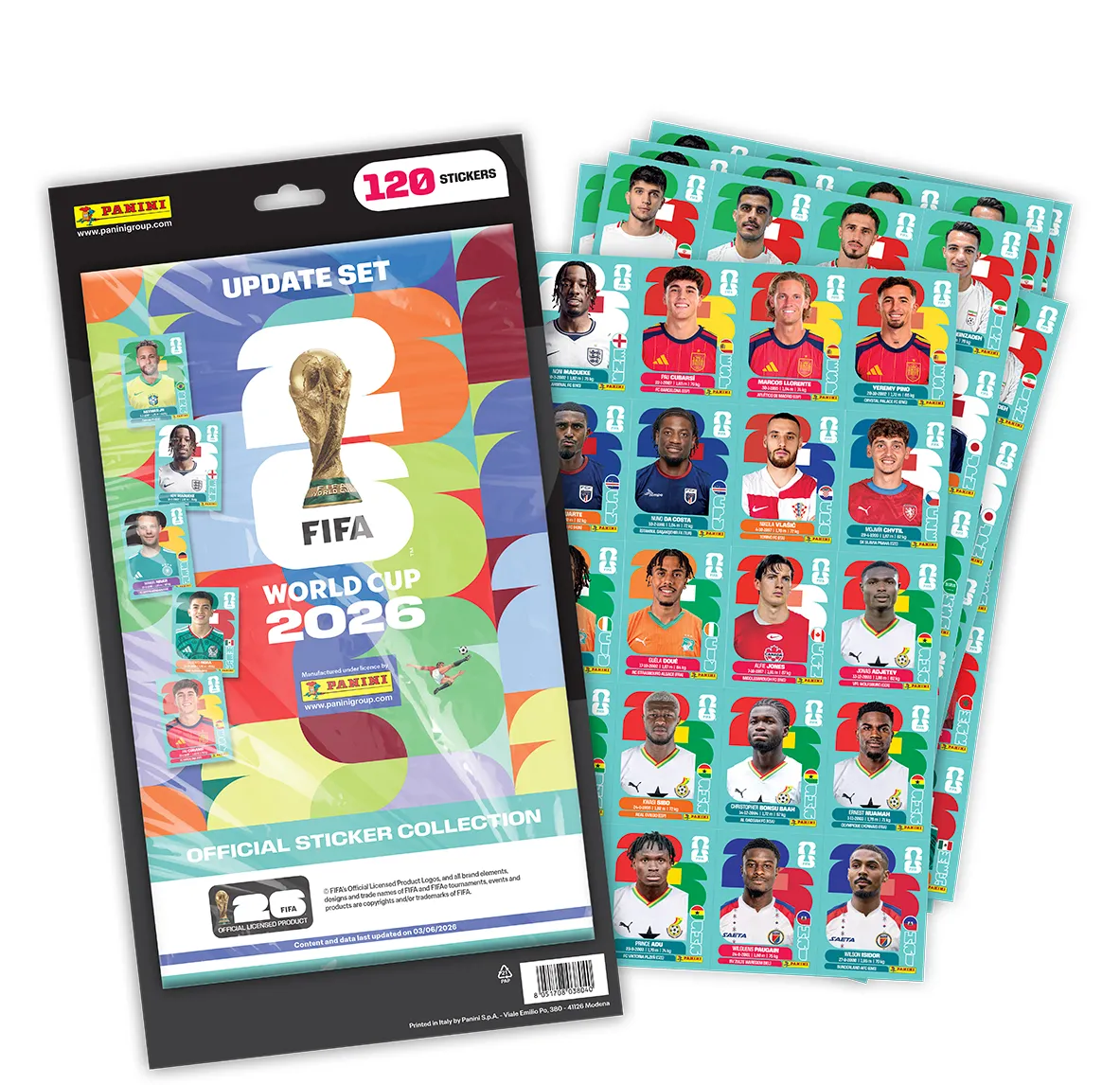 Panini FIFA World Cup 2026 Sticker Collection Update Set PRE-ORDER ...