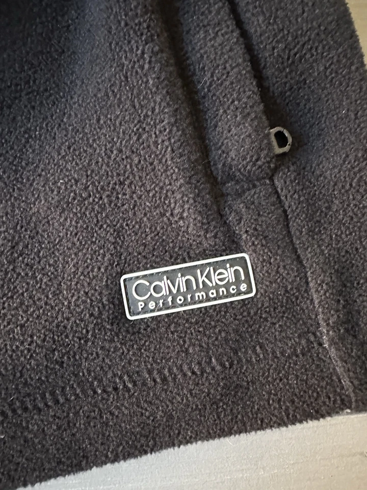 Sudadera para mujer Calvin Klein Performance polar con cremallera XL negra Foto 2 de 4