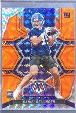 2022 Mosaic Daniel Bellinger Mosaic Reactive Orange RC #362 Giants