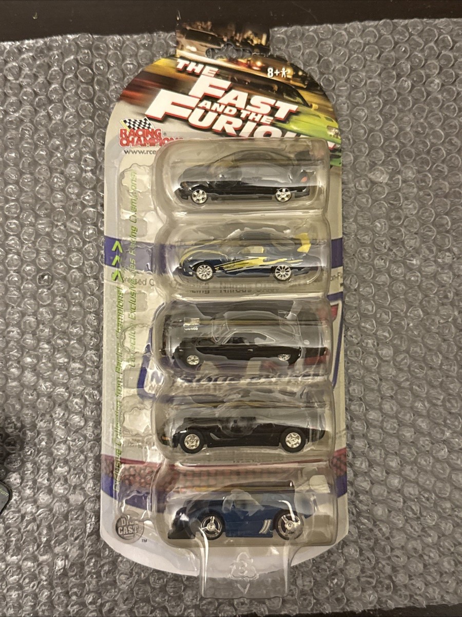 RARE 2002 The Fast and Furious 5 Pack Diecast Cars 1:64 Racing