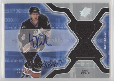 2006-07 SPx Rookie Auto Jersey Spectrum 1/25 Eric Fehr #166 Rookie Auto RC 0u8p