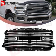 Chrome Front Bumper Grille Upper Grill For 2019-2024 Ram 2500 3500 4500 Laramie Chrome Front Bumper Grille Upper Grill For 2019-2024 Ram 2500 3500 4500 Laramie