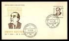 Mayfairstamps Germany FDC 1958 Ernst Reuter First Day Cover aaw_64459
