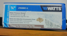 NEW Watts LFN45Bm1-U 3/4" Lead-Free Cast Water Pressure Reducing valve NPT X NPT