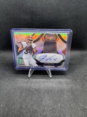 2025 Panini Select #SME-JFD Jerome Ford Signature Memorabilia Prizm #/249