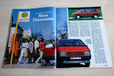 MOT 12/1985 Renault Espace J11 2000 TSE mit 109PS im TEST auf 6 Seiten