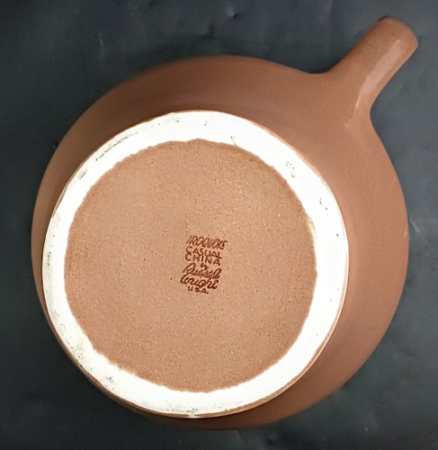 Iroquois Casual China By Russel Wright "Nutmeg" Pitcher 8.75” c.1955 OBO - Picture 7 of 12