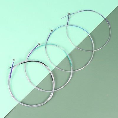  4 Stück Cello-Saiten A-D-G-C Stahlkern Nickel Chrom Wundsaiten für Größe 1/4