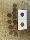 LOT OF 14 Indian Head Cent Pennies Good Cond, FULL MIXED DATES, 3 coins Pre 1900