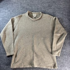 L.L. Bean Sweater Mens LT Beige Knit Mock Neck Pullover Big Tall Casual