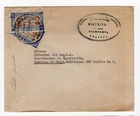 BOLIVIA 1940's bisected on cover Ayampampa to Santiago CHILE