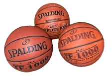 Lot Of 3 Spalding 28.5 Top-Flite 1000 Basktballs See Pics