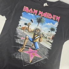 Iron Maiden Shirt The Forum LA Somewhere Back In Time 2008 Large Authenticated