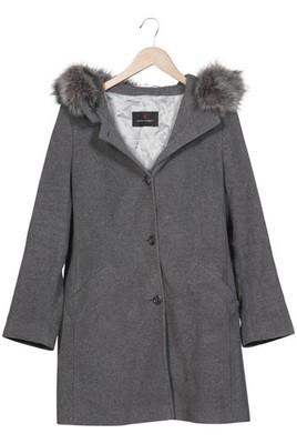 Fuchs Schmitt Mantel Damen Jacke Parka Gr. EU 44 Wolle Kaschmir Grau #mfx3j8r