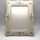 Lenox Rose Manor Collection Picture Frame 5 X 7 Floral Pink Rosebud Vintage