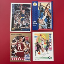 Chris Mullin - 4 Card Lot - Modern NBA Basketball Warriors St. John's HOF (c)