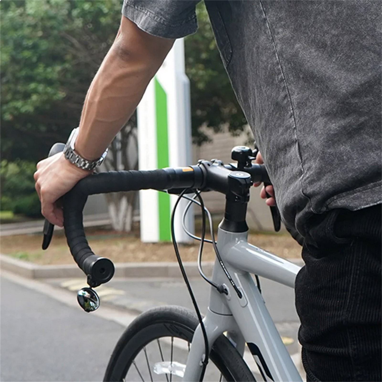 Bicycle Handlebar Rearview Mirror For MTB Road Bike 360&deg; Rotatable Wide Angle
