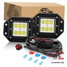 Led Light Bar 2 PCS 18W Flood Led Pods LED Work 2Pcs LED Pods Wiring Harness