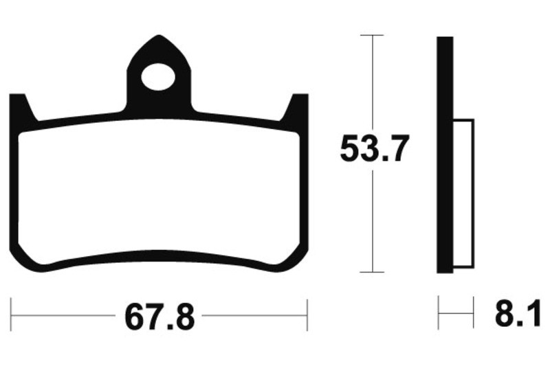 Plaquettes de frein TECNIUM MTR122 en métal fritté pour moto sportive