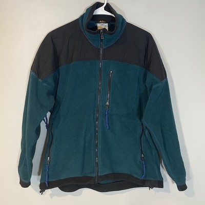 Vintage REI Full Zip Polartec Teal Black Fleece Men's Size S Jacket Y2K FLAW