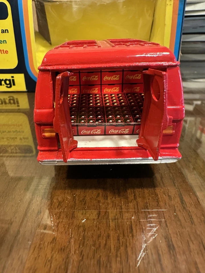 Vintage Corgi Coca Cola Chevrolet Van w Coke Load Diecast 437 NOS Great Britain  - Image 4 of 4