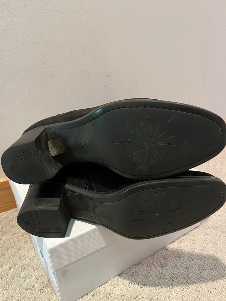 Botas hasta la rodilla de gamuza para mujer de Santoni hechas en Italia talla 40 Foto 4 de 4