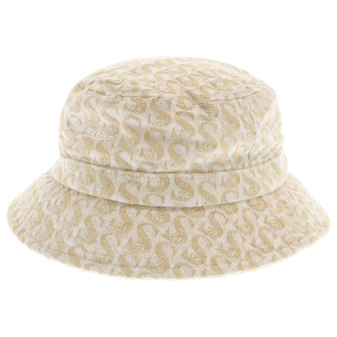 Chapeau seau concasseur denim monogramme SUPREME 21AW beige occasion e10bc456155b38f643c097