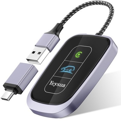 Wireless CarPlay Adapter Seamless USB Bluetooth 5.3 Fast Auto Connect (G3)