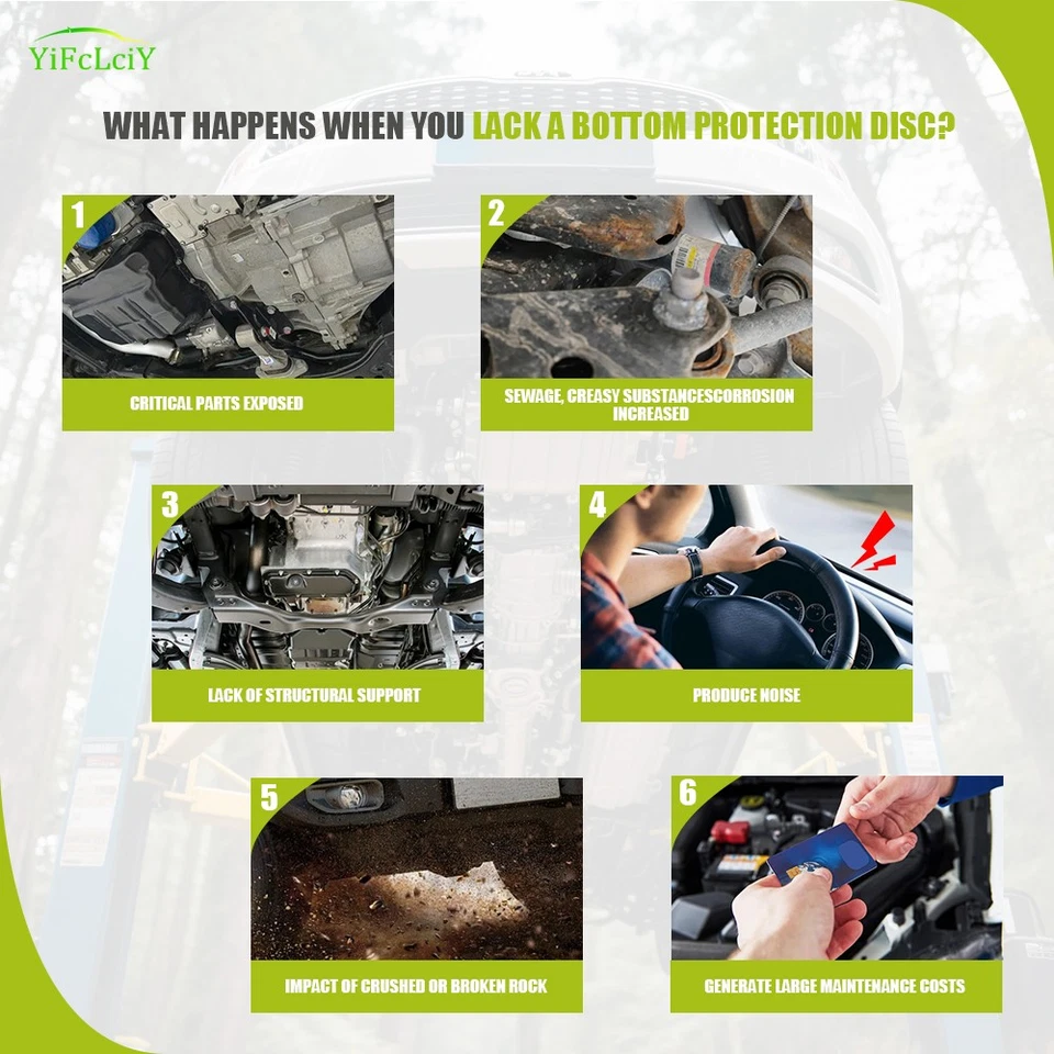 Steel Engine Splash Shield For Honda Fit 2008-2020 Under Engine Cover Guard Foto 3 de 4