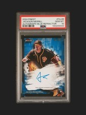 2024 Topps Finest Jackson Merrill #FAJM RC Blue Auto #91/99 PSA 10 Padres