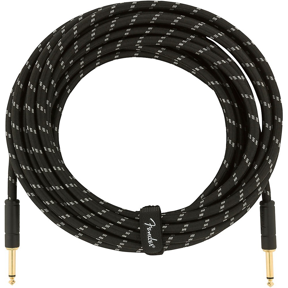 Fender Deluxe Series Straight to Straight Instrument Cable 25 ft Black Tweed 8490₽