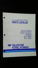 Wisconsin Robin Engine Parts Catalog W1-185V W1-145V Teledyne Total Power