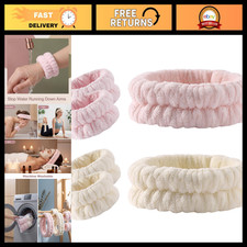 Absorbent Microfiber Wrist Towels for Face Washing - Spa Wristbands Set for Men