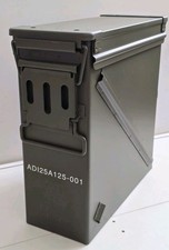 PA125 Metal Ammo Box New Military Storage Container Tools Sealed Removable Lid 