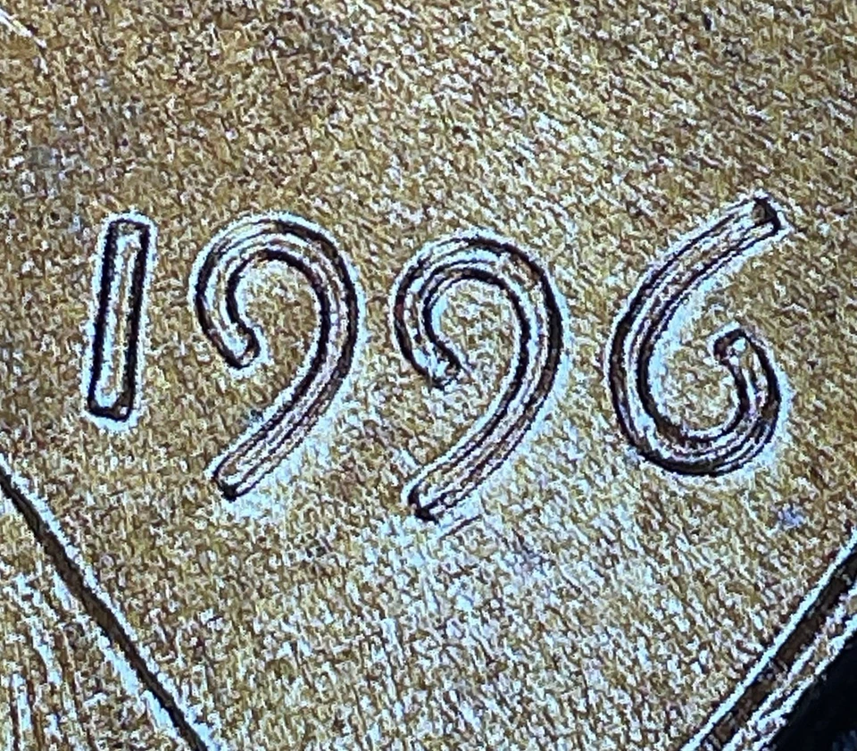 1996 Lincoln Cent Doubled Die Obverse FS-101-Strong Doubling Raw UNC Details - Image 3 of 4