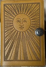 Oberon Design Leather Journal 6x9 Sun in Marigold New