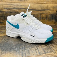 Nike Air Screech 1 Womens 8.5 White Teal Vintage Athletic Shoes 174052-131