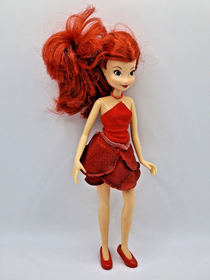 Disney ROSETTA Fairies Fairy Jakks Pacific rotes Kleid rote Haare Puppe Deluxe