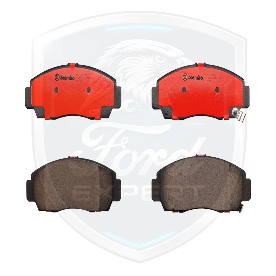 Kit de pastilhas de freio dianteiras de cerâmica Brembo fabricante de equipamento original para 2003-2012 Honda Accord garantia de 9 anos - Imagem 3 de 4